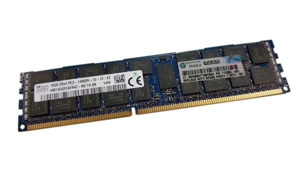 HP 16GB 2Rx4 PC3-14900R DDR3 Registered Server-RAM Modul REG ECC - 712383-081