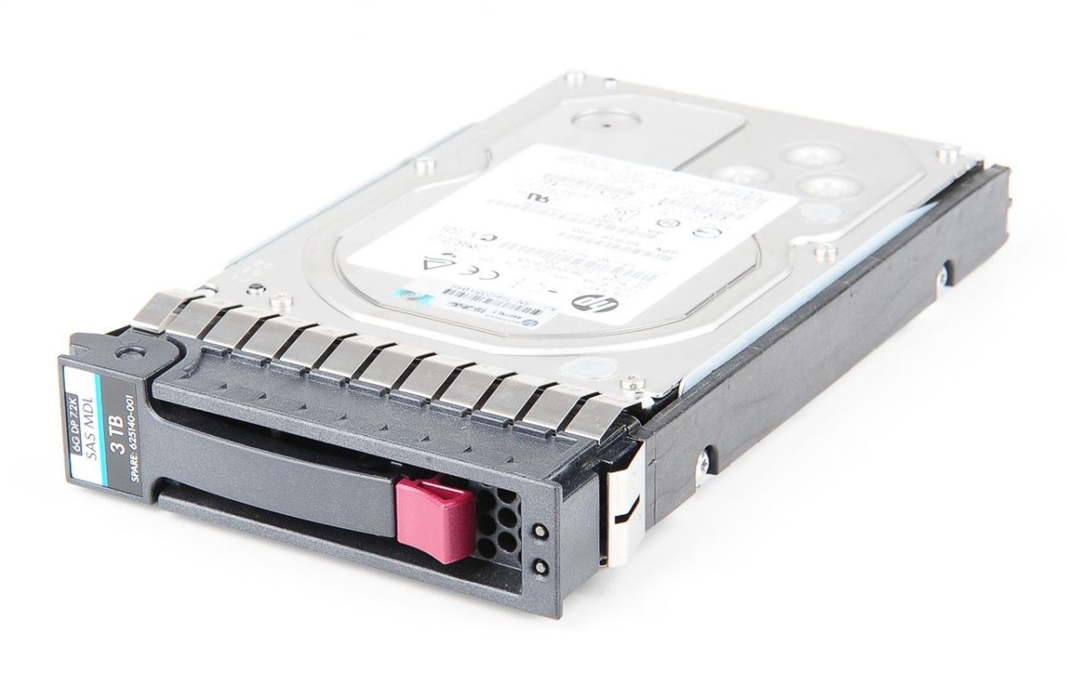 HP 3000 GB / 3 TB 6G Dual Port MDL 7.2K SAS 3.5" Hot Swap  Hard Disk - 625140-001