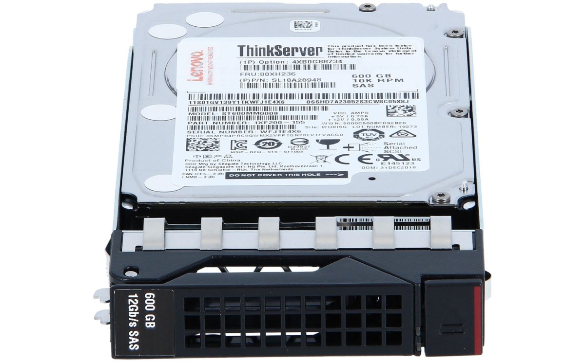 Lenovo 600 GB 12G 10K SAS 2.5" Hot Swap  Hard Disk - 4XB0G88734