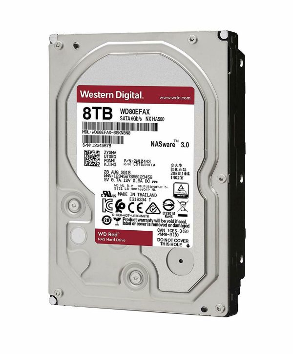 Synology RackStation RS2416+ NAS 4 GB - 12x 8 TB WD RED WD80EFAX (96 TB Storage)