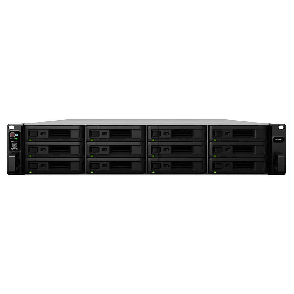 Synology RackStation RS3618XS - NAS strežnik - 12-bay - Rack - SATA 6Gb/s -  8 GB RAM - Gigabit Ethernet