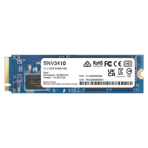Synology SNV3400-400G - SSD - 400 GB M.2 2280 - PCIe 3.0 x4 (NVMe)