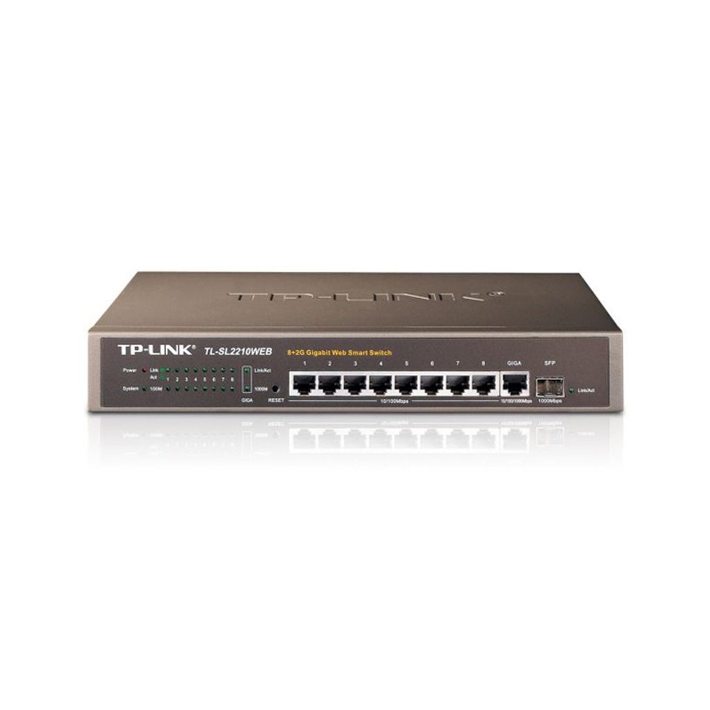 Tp-link stikalo TL-SL2210WEB 8+2G Gigabit Web Smart Switch
